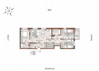 Продажа 3-комнатной квартиры, 89.3 м2, Набережные Челны