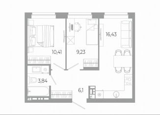 Продаю двухкомнатную квартиру, 46 м2, Москва, СВАО, улица Амундсена, 2с8