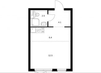 Продается квартира студия, 25.1 м2, Москва, жилой комплекс Второй Нагатинский, к5, метро Коломенская