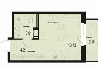 Продам квартиру студию, 23.8 м2, Мурино