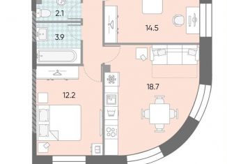 2-комнатная квартира на продажу, 57.9 м2, Москва, жилой комплекс Зиларт, 18/19/27, ЖК Зиларт