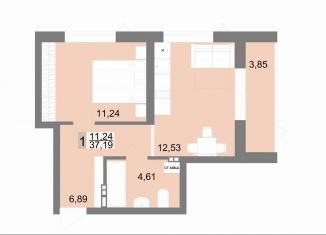 Продаю однокомнатную квартиру, 37.9 м2, Екатеринбург, метро Ботаническая