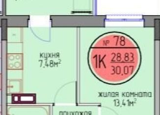 Продается 1-комнатная квартира, 28.8 м2, Пермский край, улица Худанина