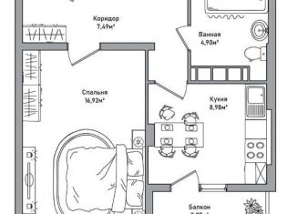 Продаю 1-ком. квартиру, 40 м2, Ярославская область, Брагинская улица, 18к1