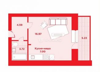 Продажа квартиры студии, 34.9 м2, Амурская область, Заводская улица, 15