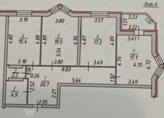 Продаю 3-ком. квартиру, 97 м2, Орёл, улица Максима Горького, 100