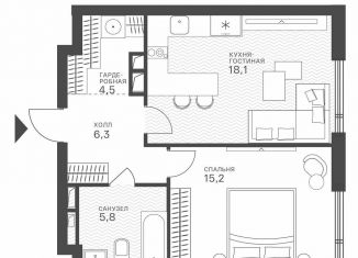 Продается квартира студия, 49.9 м2, Москва, район Крылатское, Крылатская улица, 33к1