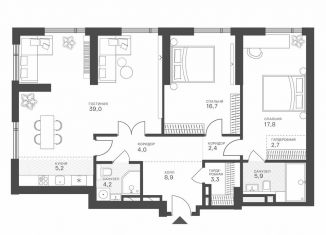 Продаю 3-комнатную квартиру, 110.1 м2, Москва, Крылатская улица, 33к1, ЗАО