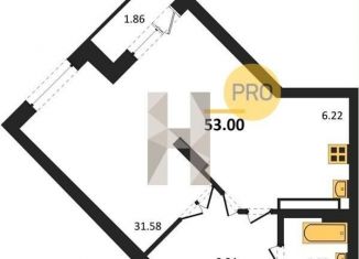 1-комнатная квартира на продажу, 53 м2, Новосибирск, метро Октябрьская, 2-я Обская улица, 156/2