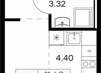 Продам квартиру студию, 22.8 м2, городской посёлок Новоселье