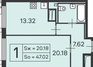 Продаю однокомнатную квартиру, 47 м2, Москва, Профсоюзная улица, 62