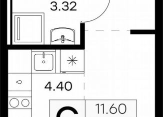 Продается квартира студия, 22.8 м2, городской посёлок Новоселье