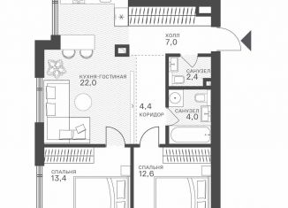 Продается 2-комнатная квартира, 65.8 м2, Москва, Крылатская улица, 33к1, метро Строгино