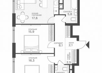 Продается 2-ком. квартира, 72.5 м2, Москва, Крылатская улица, 33к1, метро Крылатское