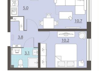 Продам 1-комнатную квартиру, 32.8 м2, посёлок Мичуринский, ЖК Мичуринский