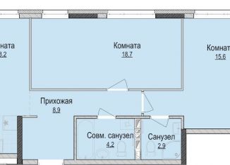 Трехкомнатная квартира на продажу, 68.4 м2, Ижевск, жилой район Культбаза