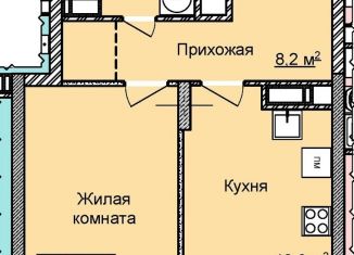 Продам 1-ком. квартиру, 41 м2, Нижний Новгород, жилой комплекс Цветы-2, 10, ЖК Цветы-2