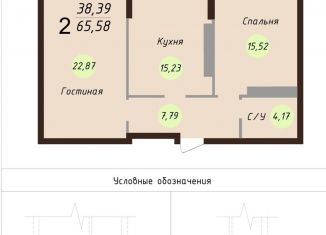 Продаю двухкомнатную квартиру, 68 м2, Ярославль, Силикатное шоссе, 17А, Красноперекопский район