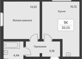 Продам двухкомнатную квартиру, 39 м2, городской посёлок Янино-1, ЖК Янила Драйв, улица Тюльпанов, 7