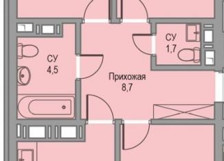 Продается трехкомнатная квартира, 78.6 м2, Тверь, улица Сергея Лоскутова, 2