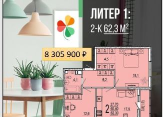 Продажа 1-комнатной квартиры, 32.9 м2, Новороссийск, ЖК Клевер