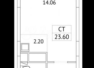 Продам квартиру студию, 23.6 м2, рабочий посёлок Томилино, микрорайон Птицефабрика, 35к2