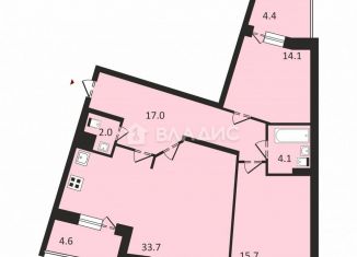 2-комнатная квартира на продажу, 86 м2, Санкт-Петербург, проспект Космонавтов, 37, ЖК Доминанта