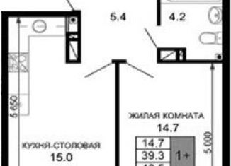 Продажа однокомнатной квартиры, 40.5 м2, Санкт-Петербург, Гранитная улица, муниципальный округ Малая Охта