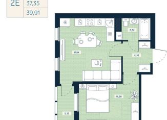 Продам 1-комнатную квартиру, 37.4 м2, Санкт-Петербург, улица Седова, 89к5, улица Седова