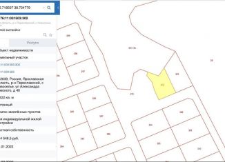 Земельный участок на продажу, 11.2 сот., Ярославская область, улица Александра Невского, 40