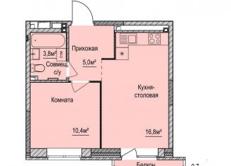 Продаю 1-комнатную квартиру, 36 м2, Ижевск, ЖК Покровский