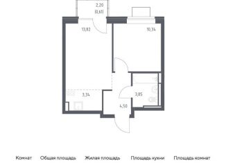 Продается 1-ком. квартира, 36.5 м2, Ленинский городской округ