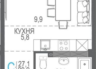 Продажа квартиры студии, 29.9 м2, Севастополь