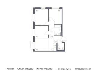 4-комнатная квартира на продажу, 66.6 м2, поселение Кокошкино, улица Николая Носова