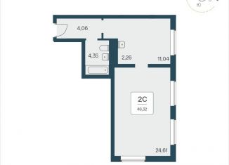 Продается 2-комнатная квартира, 46.3 м2, Новосибирск, Заельцовский район, Красный проспект, 180
