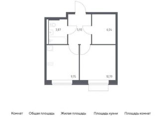 Однокомнатная квартира на продажу, 36.4 м2, поселение Кокошкино, жилой комплекс Новое Внуково, к24