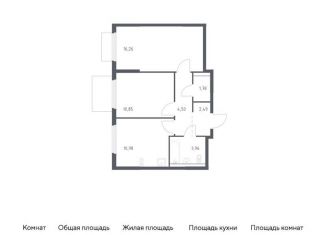 Продам 2-комнатную квартиру, 50.8 м2, Московская область, Каширское шоссе - Молоково - Андреевское
