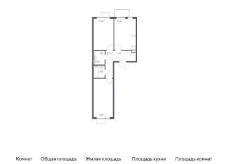Продам двухкомнатную квартиру, 57.6 м2, Московская область, жилой комплекс Горки Парк, 6.1