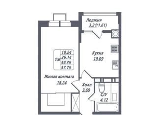 Продаю однокомнатную квартиру, 37.8 м2, Ессентуки