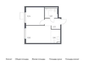 Продажа двухкомнатной квартиры, 36.5 м2, Московская область, жилой комплекс Горки Парк, 6.1