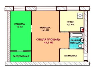 Продам двухкомнатную квартиру, 44.2 м2, Москва, 3-я Парковая улица, 42к1, ВАО