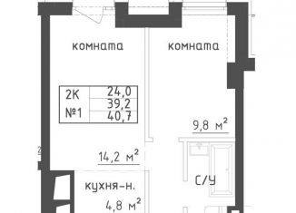 Продаю 2-ком. квартиру, 40.7 м2, Самара, Галактионовская улица, метро Московская