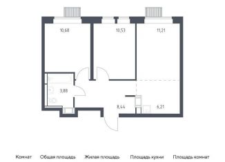 2-комнатная квартира на продажу, 51 м2, деревня Путилково