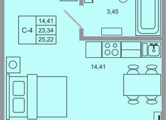 Продается квартира студия, 25.2 м2, поселок Бугры