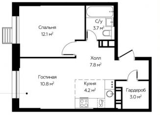 Продается 2-комнатная квартира, 41.6 м2, деревня Столбово, жилой комплекс Эко Бунино, 14.2