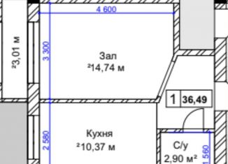 Продается однокомнатная квартира, 36.5 м2, Нальчик, СДТ Ландыш, 26