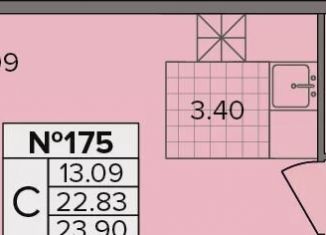 Продажа квартиры студии, 23.9 м2, деревня Новое Девяткино