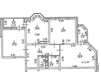 3-ком. квартира на продажу, 86 м2, Краснодар, улица Архитектора Петина, 12, улица Архитектора Петина