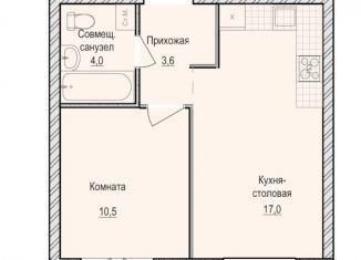 Продается однокомнатная квартира, 35.1 м2, село Первомайский