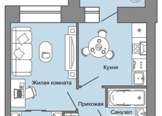 Продается однокомнатная квартира, 31 м2, село Первомайский, ЖК Знак, улица Строителя Николая Шишкина, 11к1